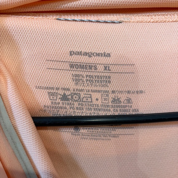 Patagonia Sunshade Hoody Women's XL Peach Coral Long Sleeve Sun Protection Top - Picture 4 of 6